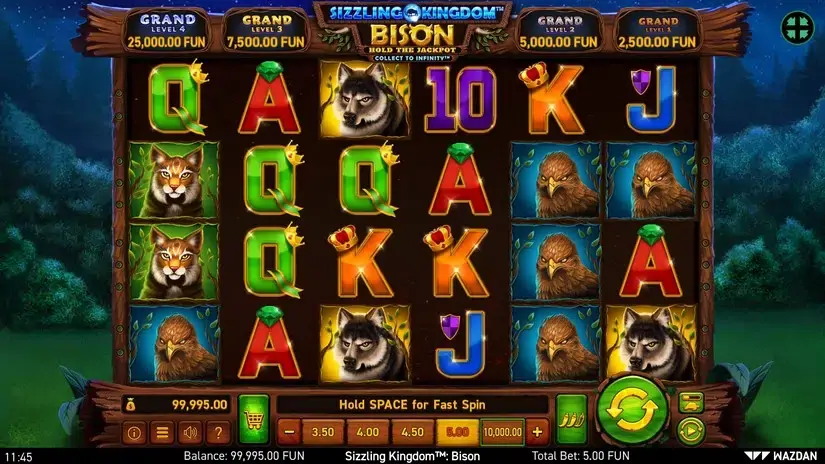 Sizzling Kingdom™: Bison slot screenshot 1