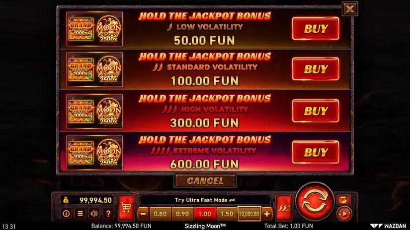 Sizzling Moon™ slot screenshot 3