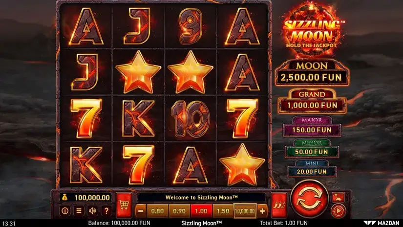 Sizzling Moon™ slot screenshot 1