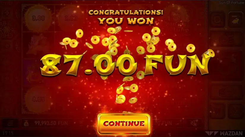 Sun of Fortune slot screenshot 4